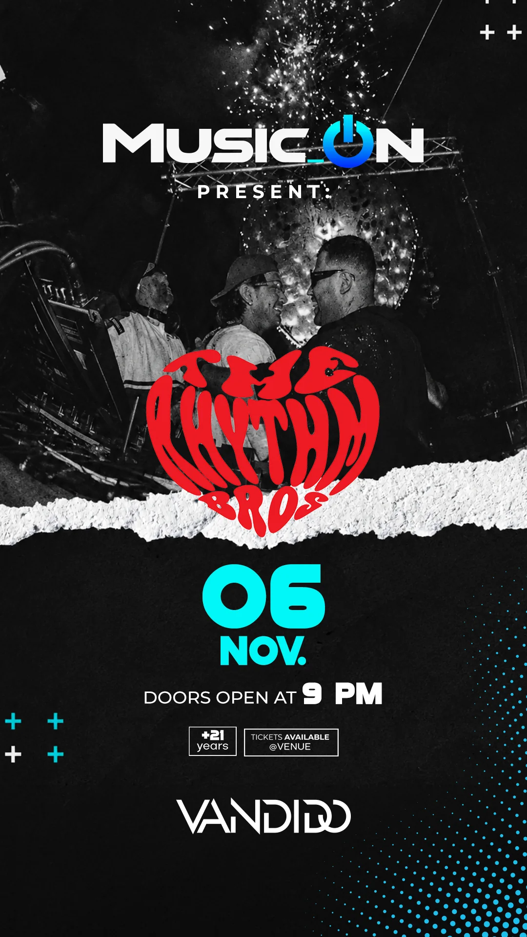 Flyer The Rhythm Bros, 6 de noviembre